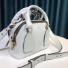 Chloe Small Daria day bag in grained & shiny calfskin white