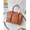 Givenchy Mini Antigona Lock Brown Leather Bag