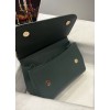 DOLCE & GABBANA Small Green Dauphine Sicily Bag