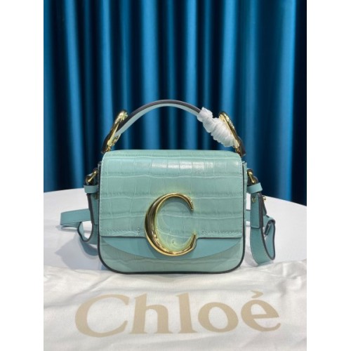 Chloe mini C bag in blue