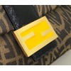 Fendi BAGUETTE 1997 brown glazed canvas bag