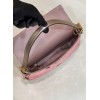 Fendi Mini Baguette light pink sequinned leather bag