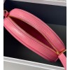 Celine Oval Cuir Triomphe pink calfskin bag