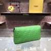 Fendi Baguete green leather bag 32cm