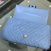 Fendi Baguette blue leather bag 32cm