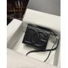 DG calfskin logo black crossbody bag