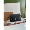 Burberry Note Vintage Check Crossbody All Black Bag