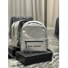 YSL Nylon silver backpack bag