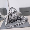BALENCIAGA Neo Cagole City XS leather tote bag