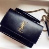 YSL Medium Sunset Monogram leather shoulder bag 25cm