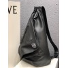 Loewe Anton grained calfskin backpack in black