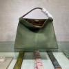 Fendi Peekaboo in green leather 42cm