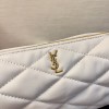 YSL Sade white leather bag