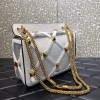 VALENTINO Garavani Stud white nylon bag