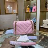 Bvlgari Serpenti Cabochon Leather Shoulder Bag Pink