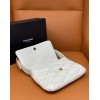 YSL LE 57 White Lambskin Shoulder Bag