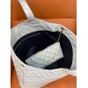 YSL Icare Maxi Shopping White Lambskin Bag