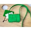 Bottega Veneta Mini Cassette Green Leather Bag