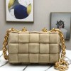 Bottega Veneta The Chain Cassette Brown Velvet Bag