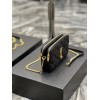 YSL Becky Quilted Double Zip Black Pouch Bag