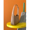 YSL LE 5 À 7 HOBO BAG IN WHITE SMOOTH LEATHER BEIGE