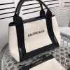 Balenciaga Cream Black Cabas 30