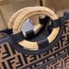 Fendi Small Runaway FF Embossed Calf Shopping Tote Bag