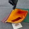 Goyard pouch dark red bag