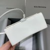 Balenciaga Hourglass Small White - Crystal Logo Bag