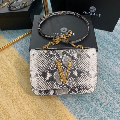 Versace Virtus Shoulder Bag in Snake Skin