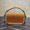 Valentino Garavani small Locò crystal embellished yellow bag