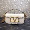 Valentino Garavani small Locò white bag