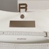 Balenciaga Hourglass Stretch Sling White Bag