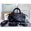 Balenciaga black cagole XS handle bag