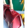 Goyard Saigon Structure Red Silver Hardware Bag