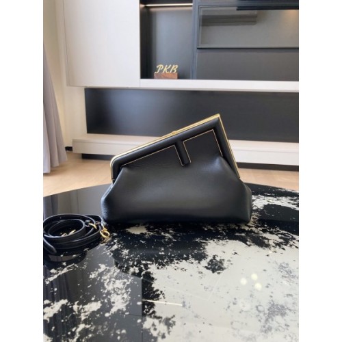 Fendi First Bag Black Leather 26cm