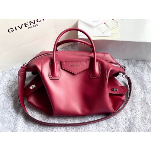 Givency Medium Antigona Soft Bag In Pink Leather