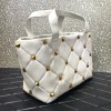 Valentino Garavani Stud Tote Bag in White