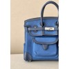 Hermes Cargo Birkin 25 Navy Swift Bag