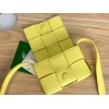 Bottega Veneta Mini Cassette Yellow Leather Bag