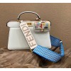 Fendi Peekaboo ISeeU Medium White East-West Tote Bag
