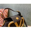 Valentino V logo bucket black 20cm