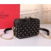 Valentino Garavani One Stud Black Box Bag