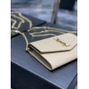 YSL uptown shoulder bag beige 19cm