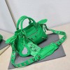 Balenciaga hot green cagole XS handle bag