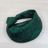 Bottega Veneta Green Glitter Rhinestone Knot Handle Bag