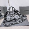 BALENCIAGA Neo Cagole City XS black leather tote bag