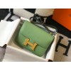 Hermes Constance 24 Green Epsom Gold Bag