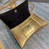 Balenciaga hourglass gold small bag