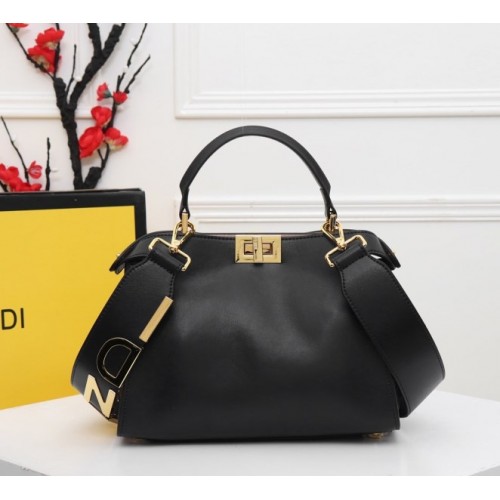 FENDI Peekaboo black tote bag